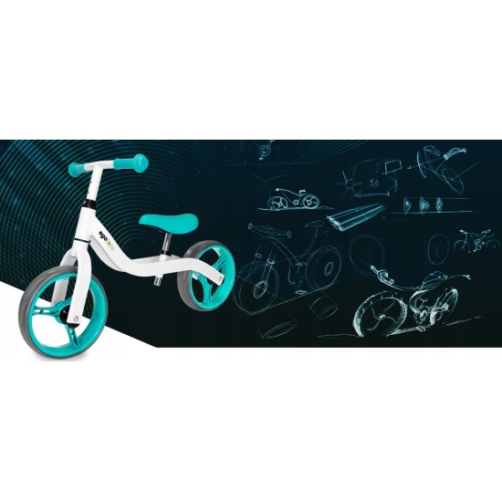 Aliuminis balansinis dviratukas Egaleco Aluminium Cyan