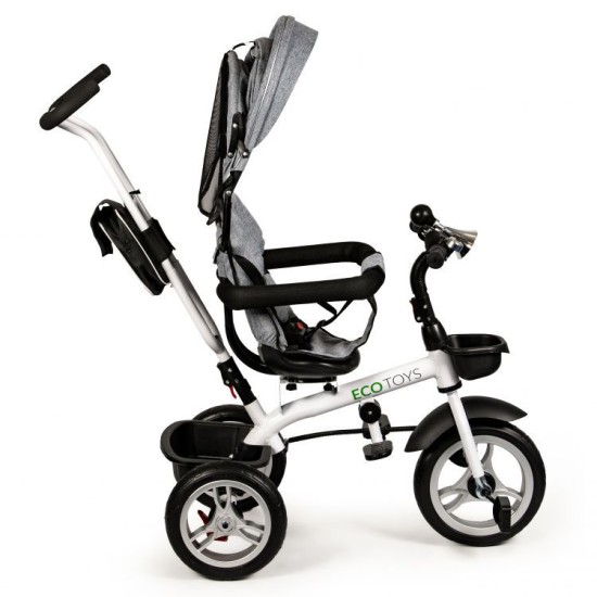 Vaikiškas triratukas Ecotoys GREY