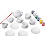 Mini arbatos puodelių rinkinys dekoravimui 24 elementų