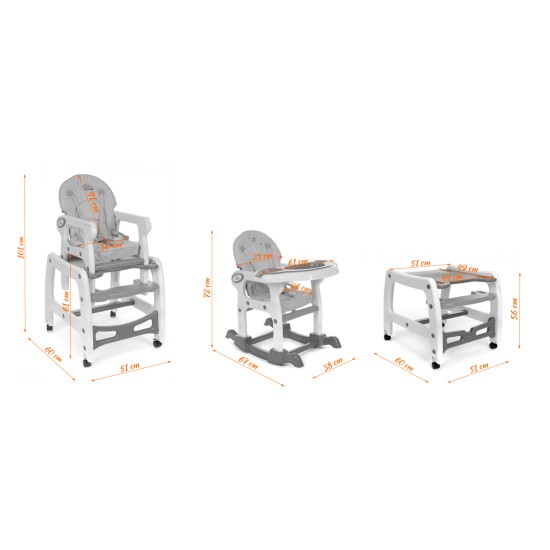 Maitinimo Kėdutė-Transformeris 5*1 Babymaxi rožinė