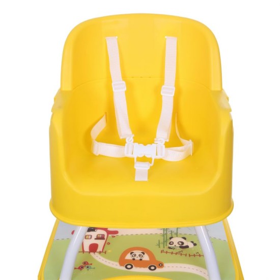 Maitinimo kėdutė Babycare 3*1 geltona