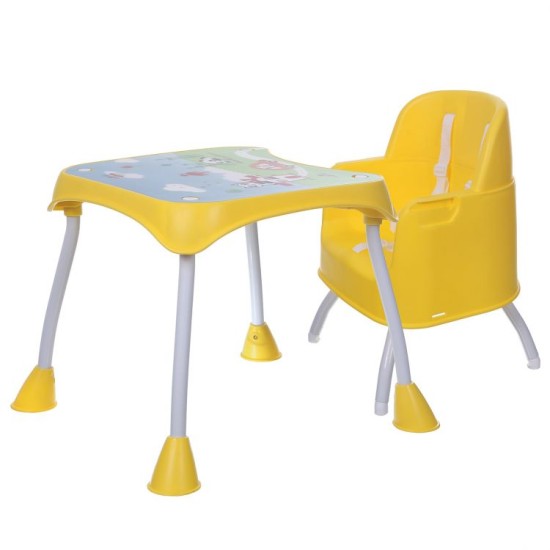 Maitinimo kėdutė Babycare 3*1 geltona