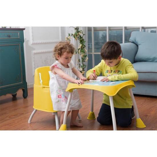 Maitinimo kėdutė Babycare 3*1 geltona