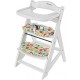 Medinė maitinimo kėdutė WOODY 2in1 White