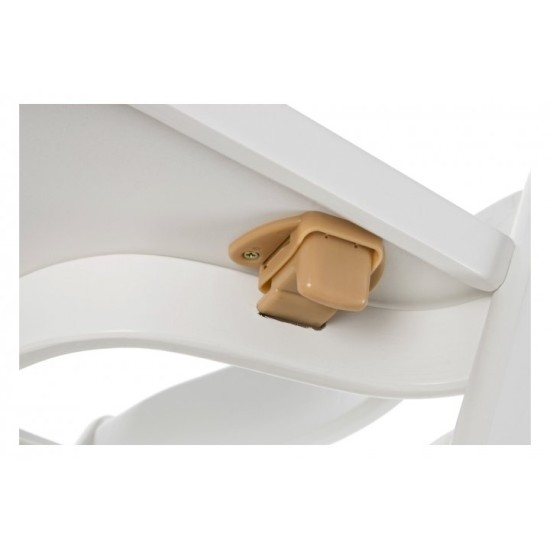 Medinė maitinimo kėdutė WOODY 2in1 White