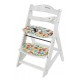 Medinė maitinimo kėdutė WOODY 2in1 White