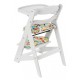 Medinė maitinimo kėdutė WOODY 2in1 White