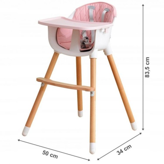Maitinimo kėdutė Ecotoys Rose 2in1
