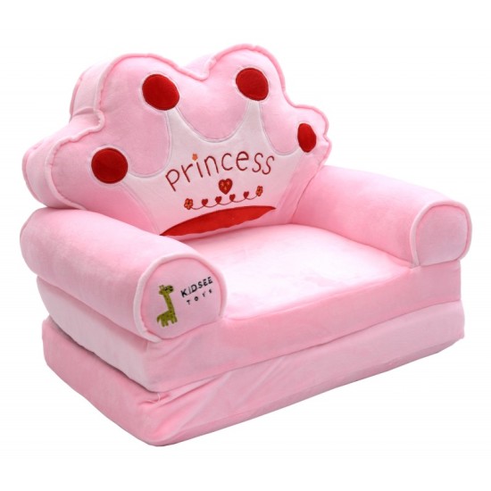 Minkštas vaikiškas pliušinis foteliukas 3in1 "Princesė"