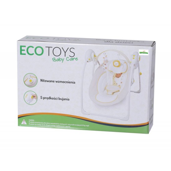 Elektroninės kūdikio sūpuoklės rose Eco toys - Babycare