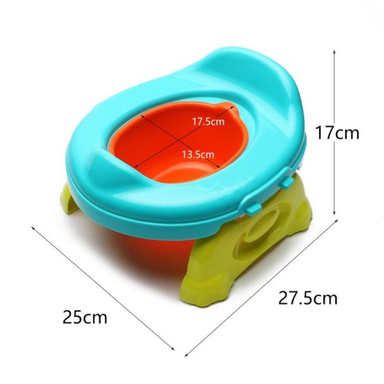 Sulankstomas naktipuodis 3in1 "Travel Potty" mėlynas