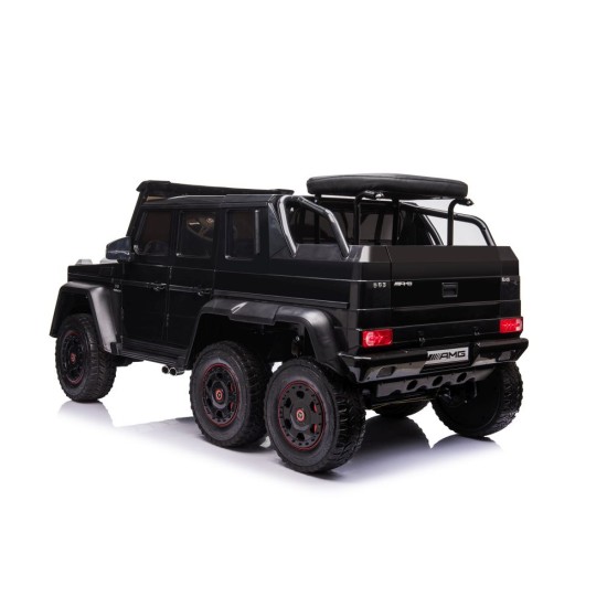 Dvivietis Elektromobilis vaikams Mercedes 6x6 12V Black