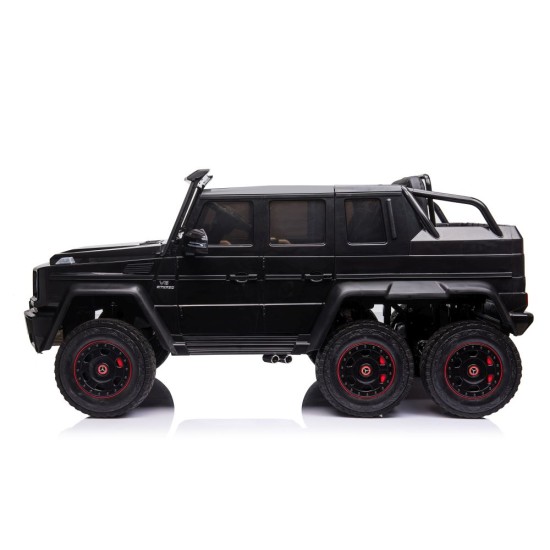 Dvivietis Elektromobilis vaikams Mercedes 6x6 12V Black