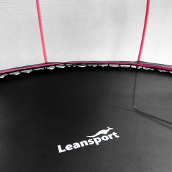 Batutas Lean Sport Max Pink 12" 366 cm skersmens, su apsauginiu tinkleliu ir kopėčiomis