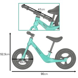 Balansinis dviratukas TRIKE FIX ACTIVE X2 GREEN su pripučiamais ratais