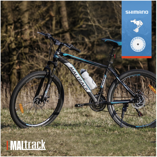 Dviratis MTB MalTrack 26" SHIMANO TEAM STEEL 26" BLUE/LIGHT GRAY
