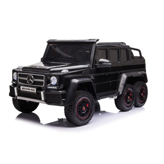 Dvivietis Elektromobilis vaikams Mercedes 6x6 12V Black
