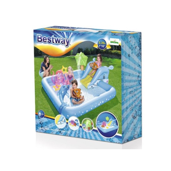 BESTWAY maudynių baseinas vaikams  "Akvariumas" purškiančiu vandenį