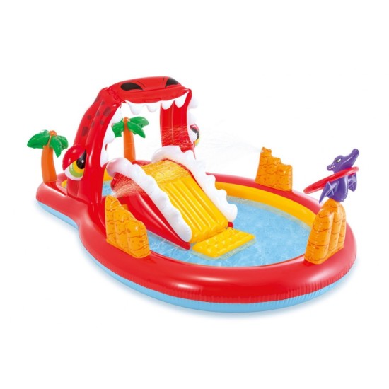 INTEX vandens žaidimų centras "Happy Dino Play Center" purškiančiu vandenį