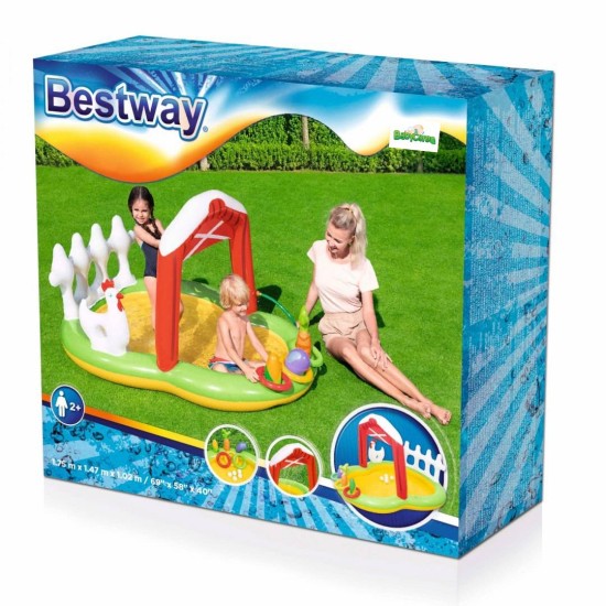BESTWAY vandens žaidimų baseinas "Little Farmer" 175 x 147 x 102 cm.