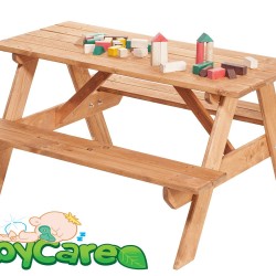 Impregnuotas vaikiškas pikniko stalas su suoliukais  „ALEX”