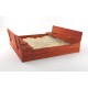 Dažyta smėlio dėžė su suoliukais ir dangčiu, 120 x 118 x 20 cm