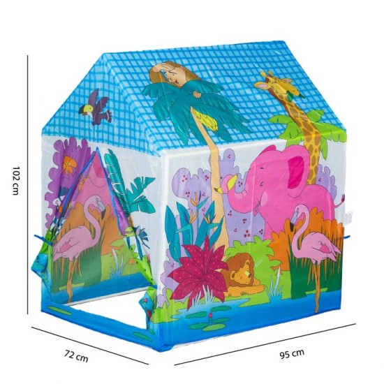 Vaikiška palapinė zoologijos sodas 102 cm
