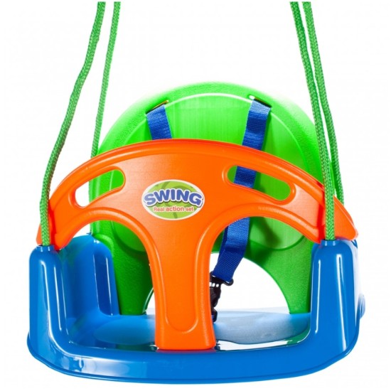 Vienvietės plastikinės sūpynės 3in1 SWING