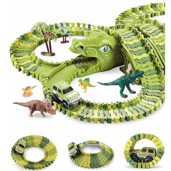 Mega lenktynių trasa xxxl dino parkas 240 el.