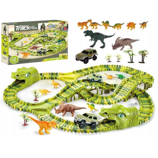 Mega lenktynių trasa xxxl dino parkas 240 el.