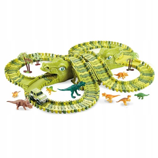 Mega lenktynių trasa xxxl dino parkas 240 el.