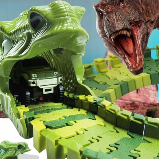 Mega lenktynių trasa xxxl dino parkas 240 el.