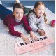 Vaikiškas pianinas su mikrofonu, 37 klavišai, rožinis