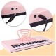 Vaikiškas pianinas su mikrofonu, 37 klavišai, rožinis