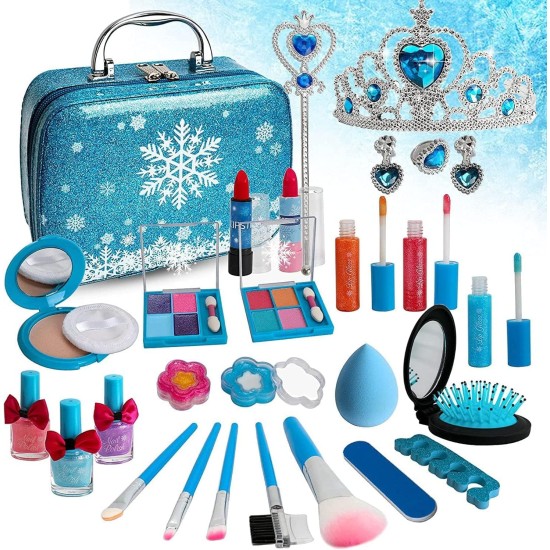 Vaikiškas kosmetikos rinkinys su lagaminėliu, Frozen Princess