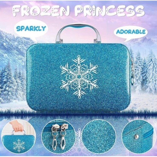 Vaikiškas kosmetikos rinkinys su lagaminėliu, Frozen Princess