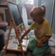 Didelė magnetinė dvipusė piešimo lenta su priedais Kruzzel