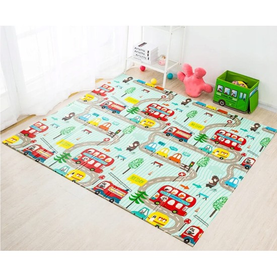 Dvipusis sulankstomas kilimėlis XPE 180 x 200 cm., miestas