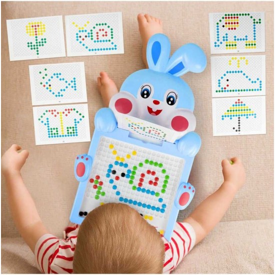 Montessori vaikų magnetinė lenta „Magpad“, Rabbit Mėlyna, 30 cm.
