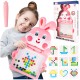 Montessori vaikų magnetinė lenta „Magpad“, Rabbit Rožinė, 30 cm