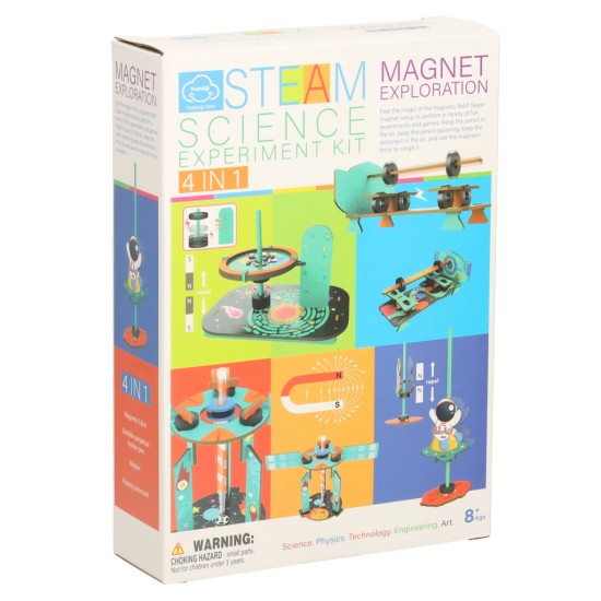 Pasidaryk pats mokslinių eksperimentų rinkinys magnetic 4in1