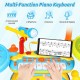 Būgnų rinkinys vaikams su pianinu ir mikrofonu