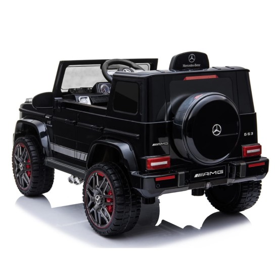 Vienvietis elektromobilis Mercedes G63 AMG 4x4, juodas 