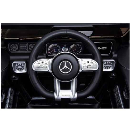 Vienvietis elektromobilis Mercedes G63 AMG 4x4, juodas 