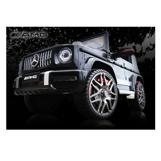 Vienvietis elektromobilis Mercedes G63 AMG 4x4, juodas 