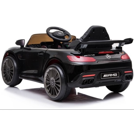 Vienvietis elektromobilis vaikams Mercedes AMG GT R, juodas