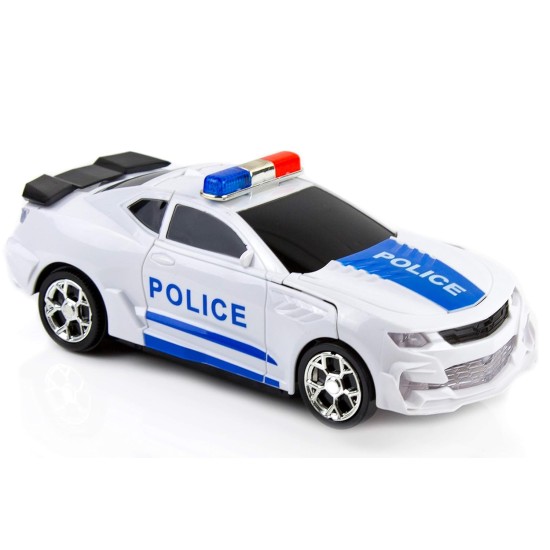 Policijos automobilis transformeris - robotas