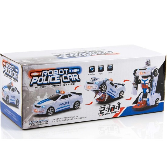 Policijos automobilis transformeris - robotas