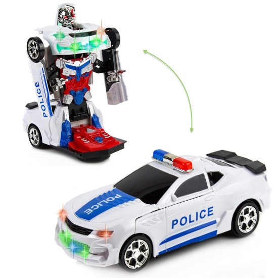 Policijos automobilis transformeris - robotas