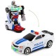Policijos automobilis transformeris - robotas